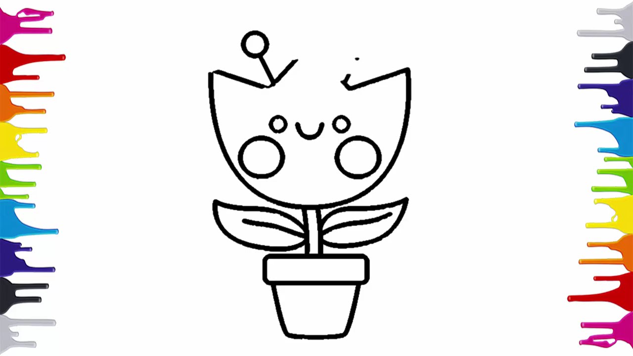 DESENHANDO UMA FLORZINHA FOFA