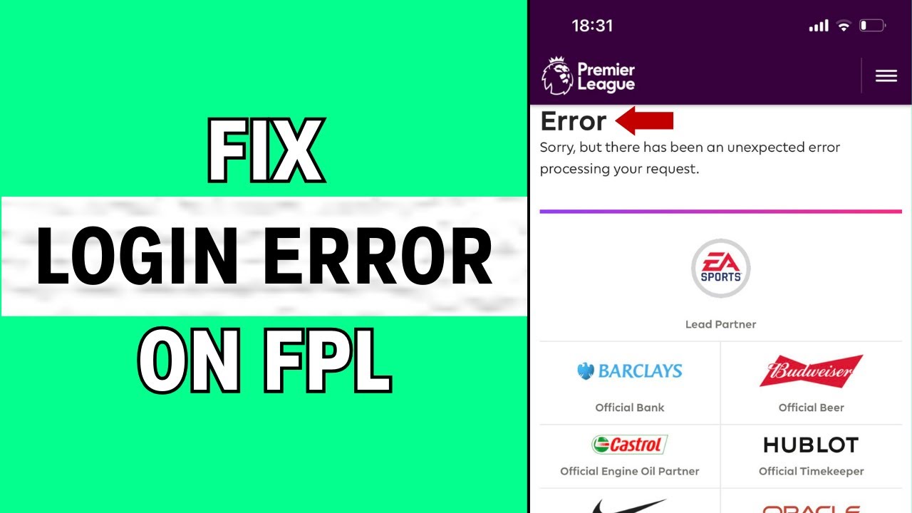 How To Fix Fantasy Premier League Login Problem | Fix FPL Can't Login or Sign In