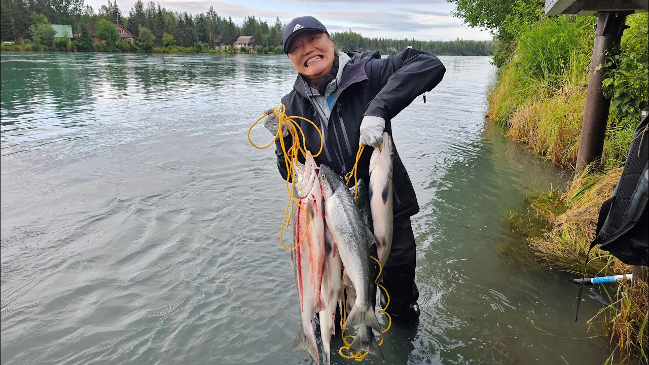 Sockeye Salmon Fishing in Alaska's Kenai River