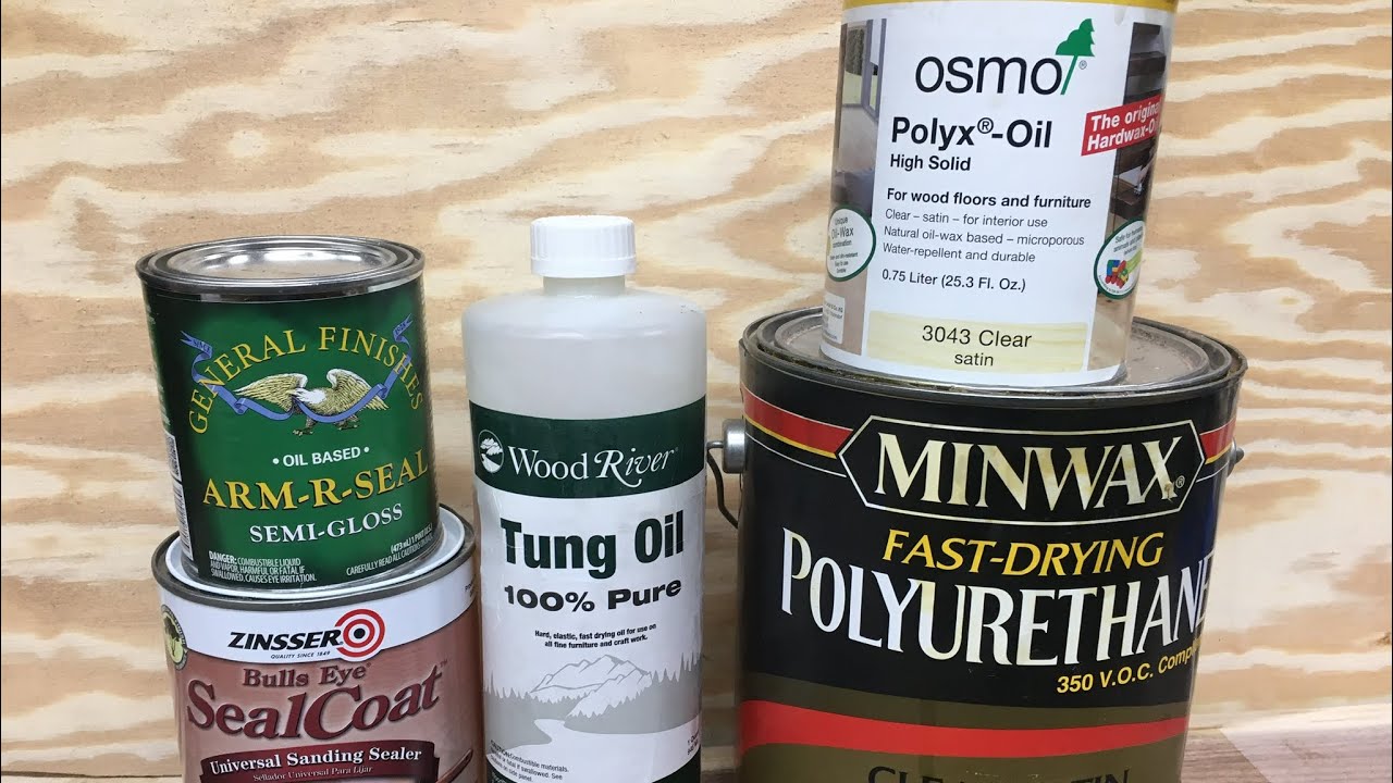 Wood Finish.,  Lacquer, Tung Oil, arm-r-seal, Osmo and polyurethane,