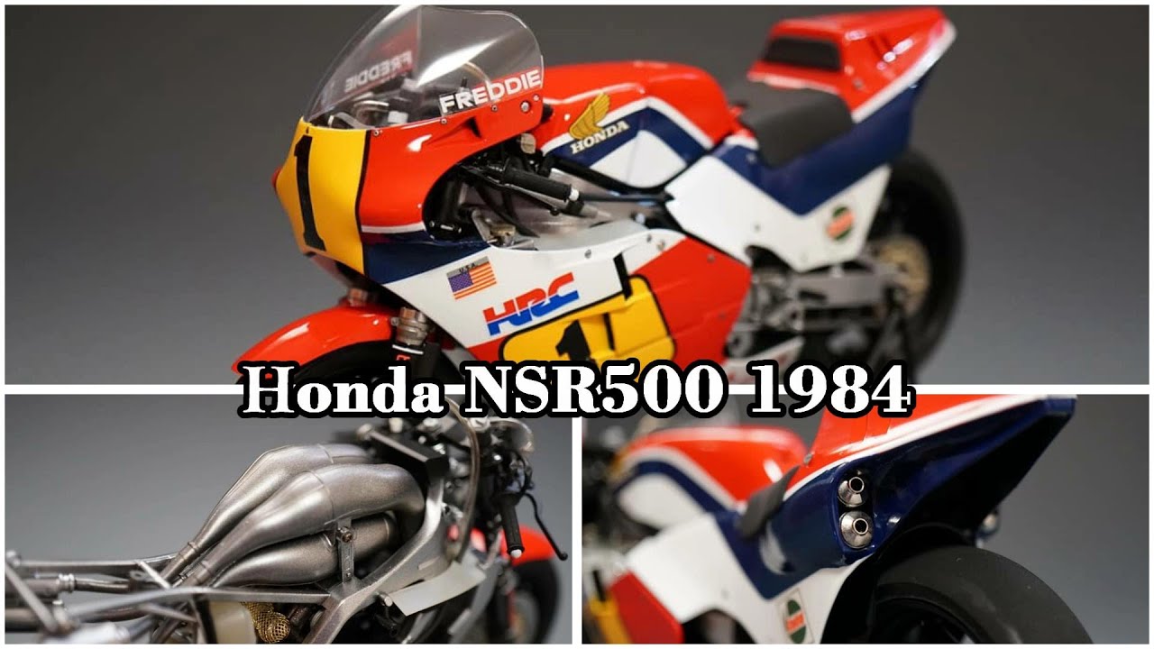 Tamiya 1/12 Scale Honda NSR500 1984 조립과 도색 풀영상[PlaMo]