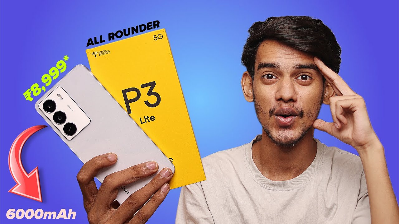Распаковка и обзор realme P3 Lite 5G всего за 8999 рупий* ⚡ 6000 мА·ч, iP 64 и камера 32 Мп
