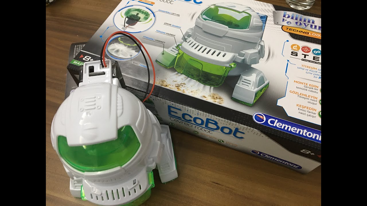 EcoBot (DIY) - Education science toy Unboxing - Temizlik Robotu