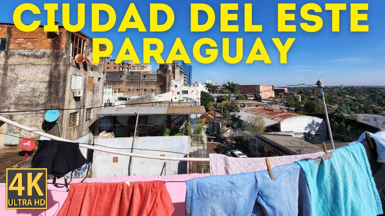 Ciudad del Este, Paraguay Virtual Walking Tour (4K)