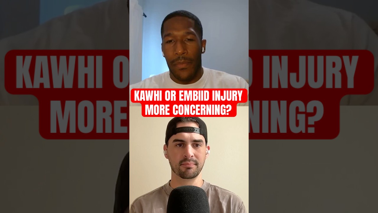 Kawhi, Joel Embiid or Paul George more concerning? #nba #podcast #basketball #kawhi #embiid #shorts