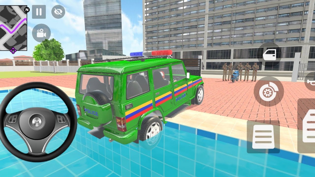 Car Bike Game Franklin ordered an Indian police car simulator game viral Driving gaming part 006