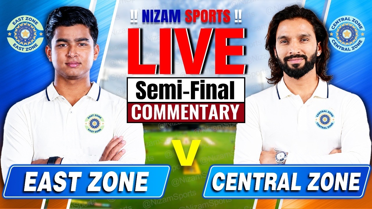 🔴Live: East Zone vs Central Zone | Duleep Trophy | Live Cricket Score & Commentary
