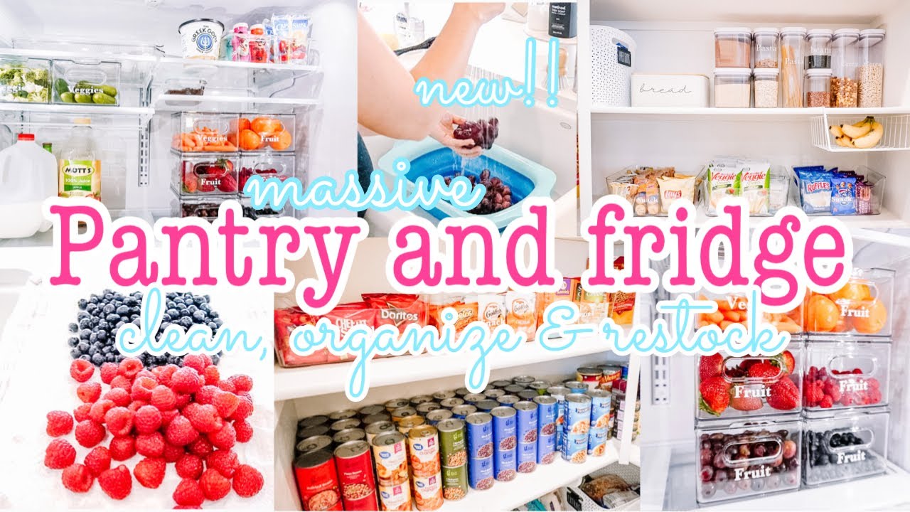 PANTRY & FRIDGE CLEAN, ORGANIZE & RESTOCK | FRIDGE ORGANIZATION | Cricut Joy & The Container Store