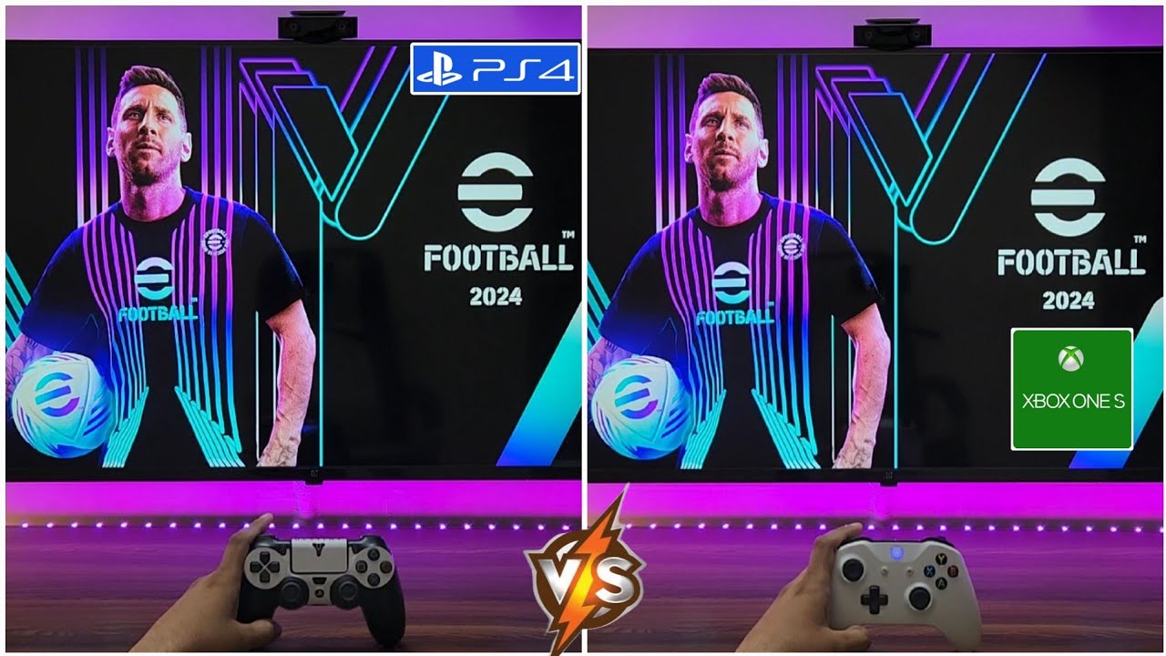 Efootball 2024 (PS4 Slim Vs Xbox One S)