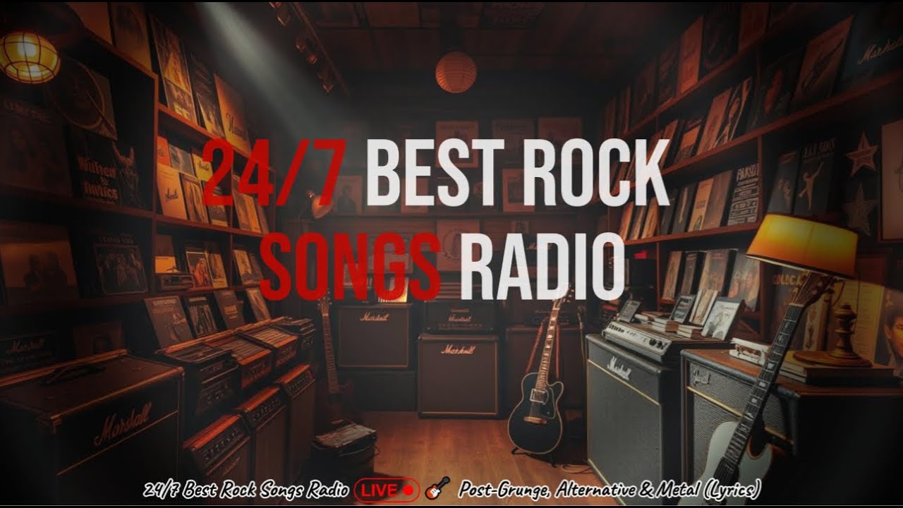🔴 12hours Best Rock Songs Radio 🎸 Post-Grunge, Alternative & Metal (Lyrics)