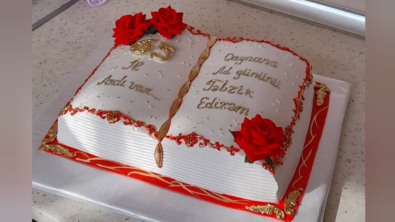 Preparation of book cake🎂📕Kitab Tortunun hazırlanması Kitap Pastası yapımı
