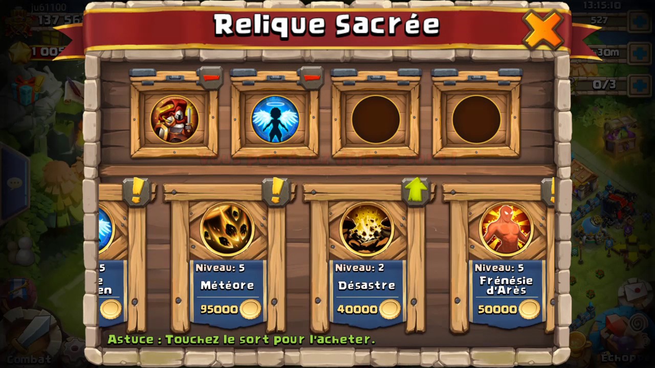 Clash de chateau donjon insense 1-8