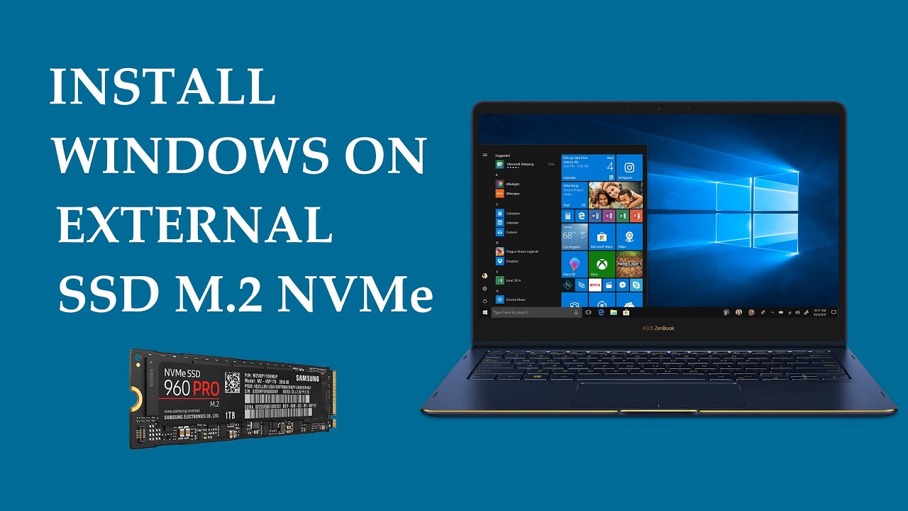 Как создать портативную версию Windows 10/11 на SSD M.2 NVMe👉Установка Windows на внешний диск➡️W...