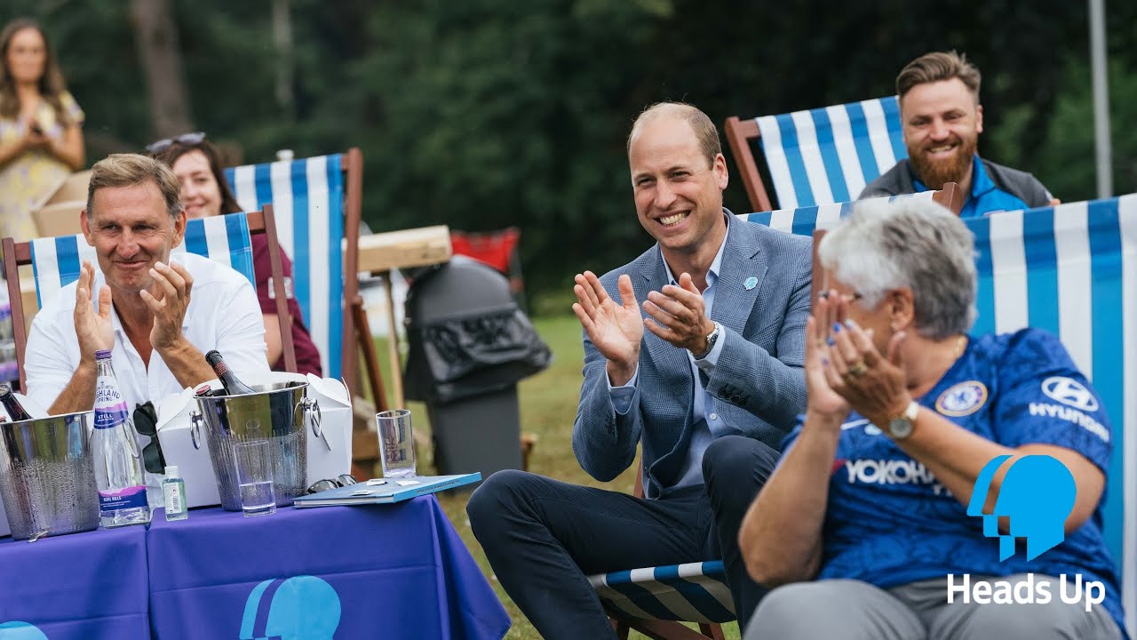 The Duke of Cambridge hosts a screening of the Heads Up FA Cup Final | Arsenal vs Chelsea