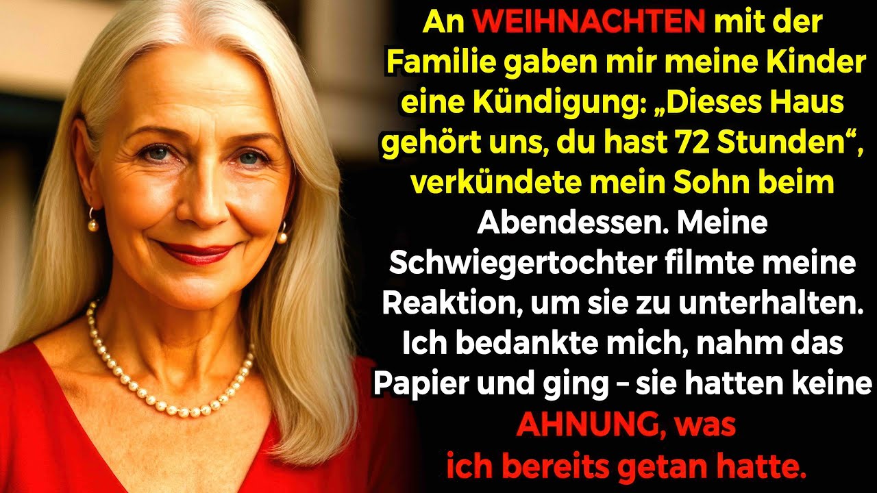 An Weihnachten gaben mir meine Kinder die Kündigung fürs Haus... bis der Anwalt meinen Namen rief