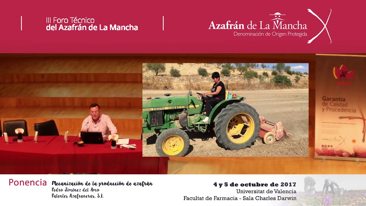 Mecanización de la producción de azafrán. III FORO TÉCNICO DEL AZAFRÁN DE LA MANCHA: