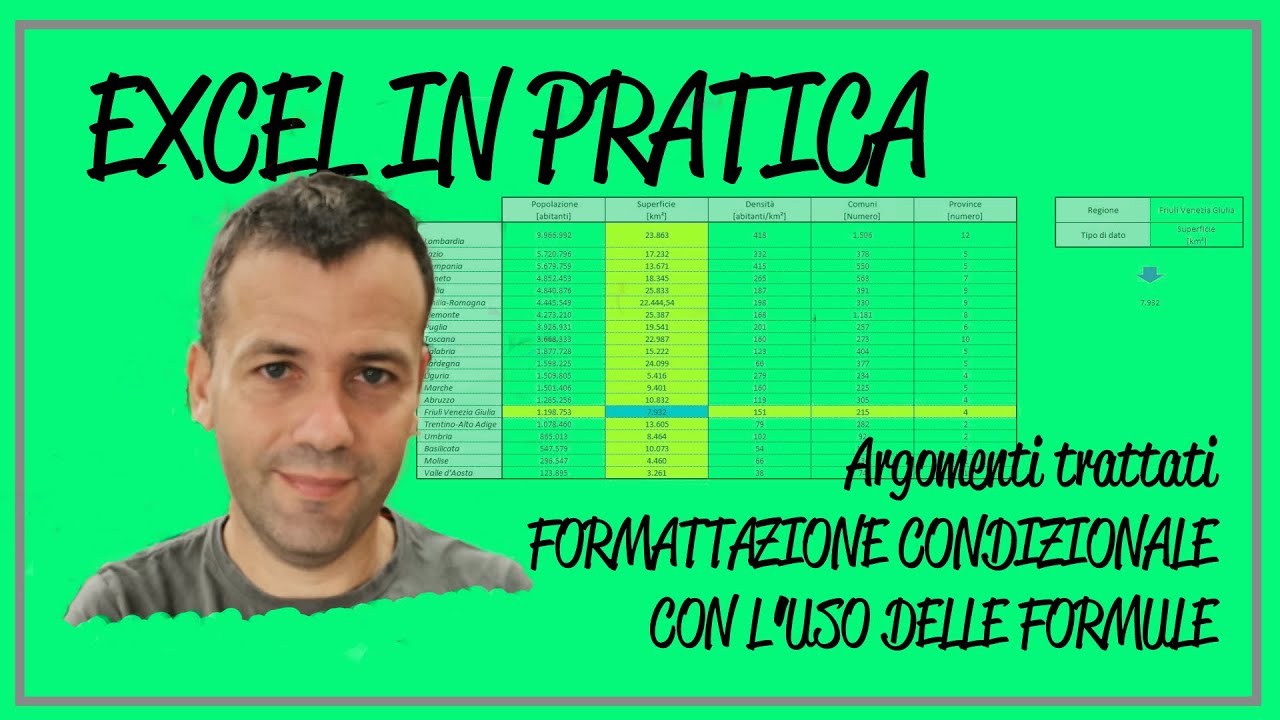Formattazione condizionale con le formule | Excel Tutorial italiano