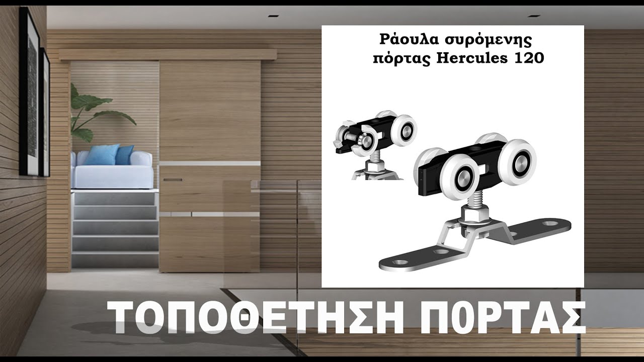 Μηχανισμός για συρόμενες πόρτες βαρέος τύπου Hercules 120.