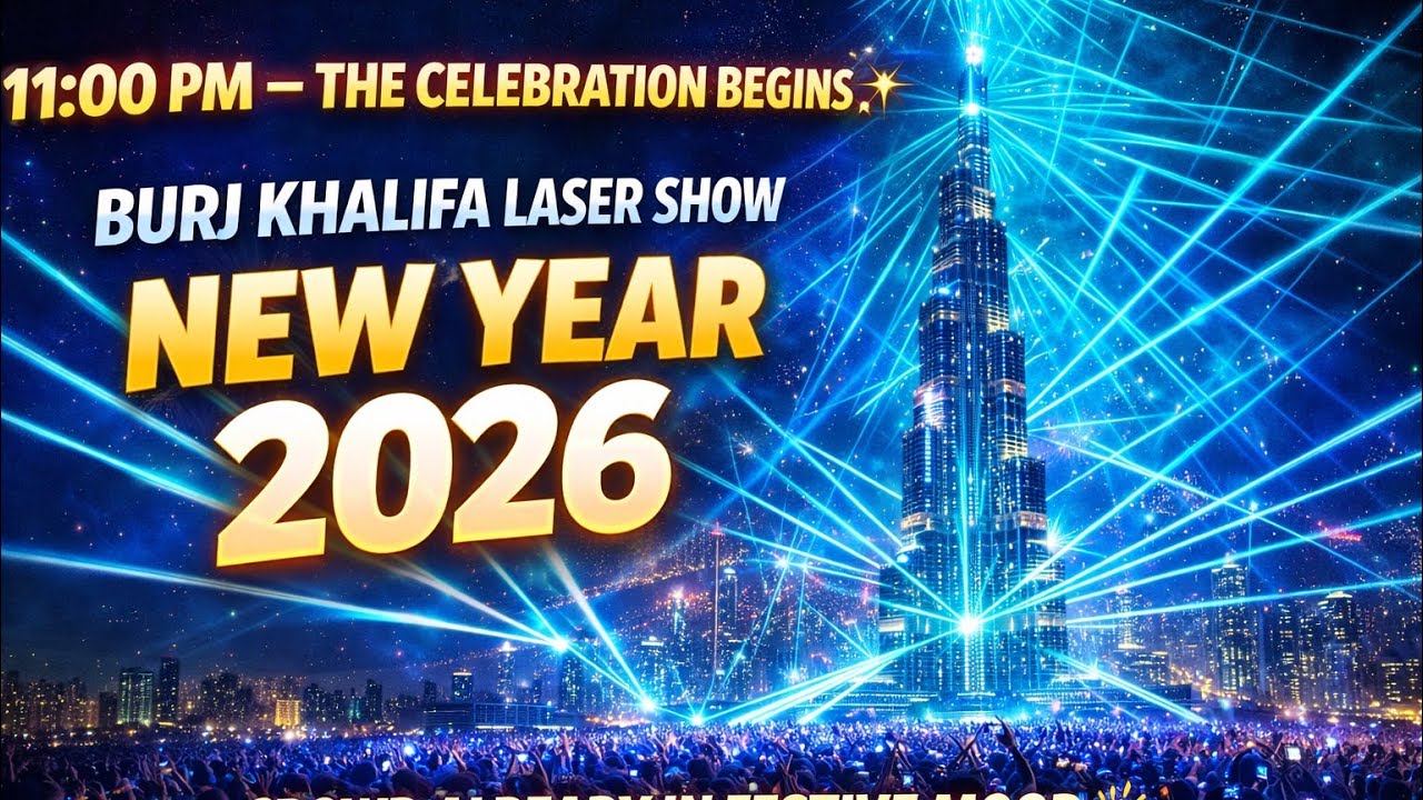 New Year 2026 Fireworks at Burj Khalifa | Dubai Celebration