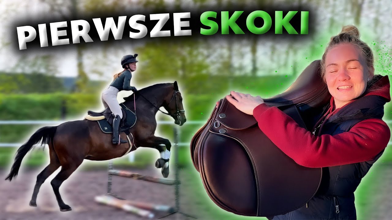 SKOKI W NOWYM SIODLE OD PRESTIGE 🤩 | GO PRO | Co mówię do konia podczas jazdy?