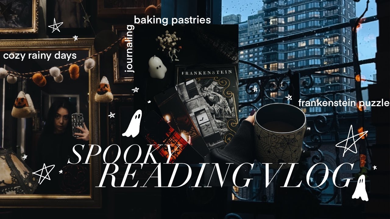 Жуткий видеоблог о чтении 🦇 дождь, выпечка, головоломка 🕸️ №030