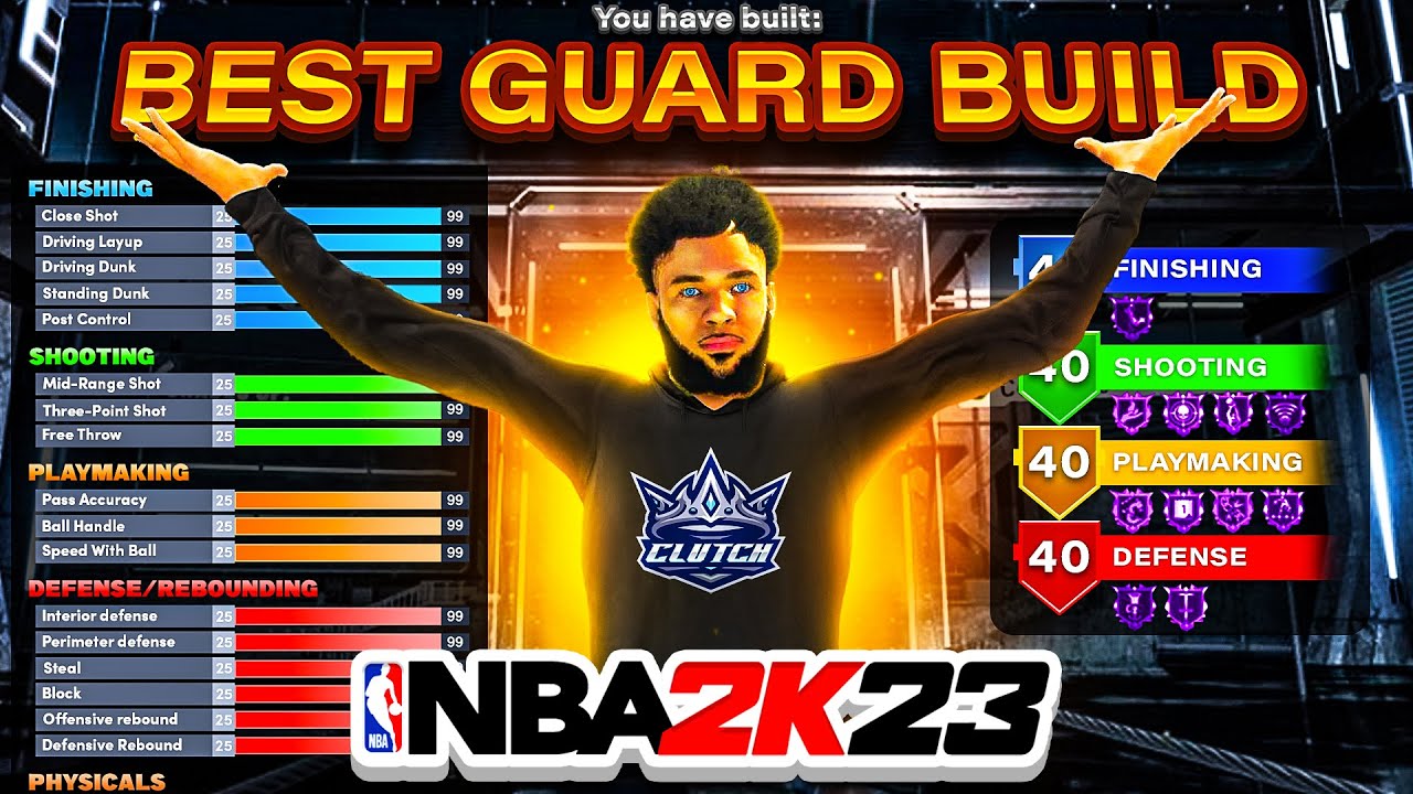BEST GAME BREAKING GUARD BUILD IN NBA 2K23! *NEW* 3PT SHOT CREATOR BUILD IN NBA2K23! BEST BUILD 2K23