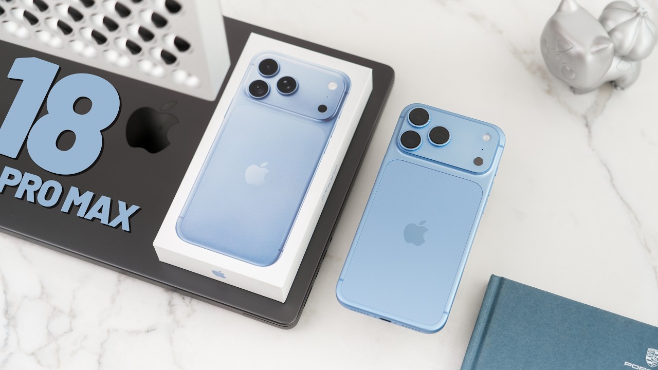Распаковка и настройка iPhone 18 Pro Max &mdash; GLACIER