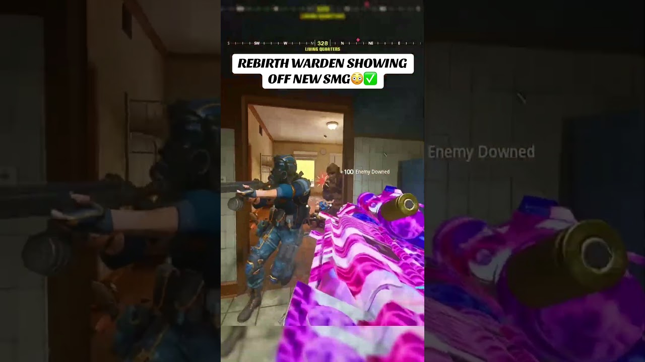 META REBIRTH WARDEN SHOWING OFF NEW SMG #warzone #warzoneclips #rebirthisland #callofduty #bo6