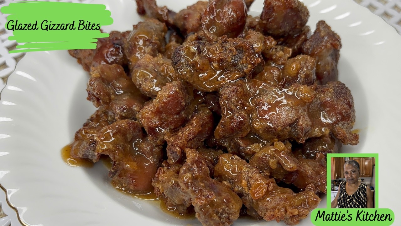Вкусные куриные желудки в медовой глазури | Рецепт сладких и липких куриных желудков | Кухня Мэтти