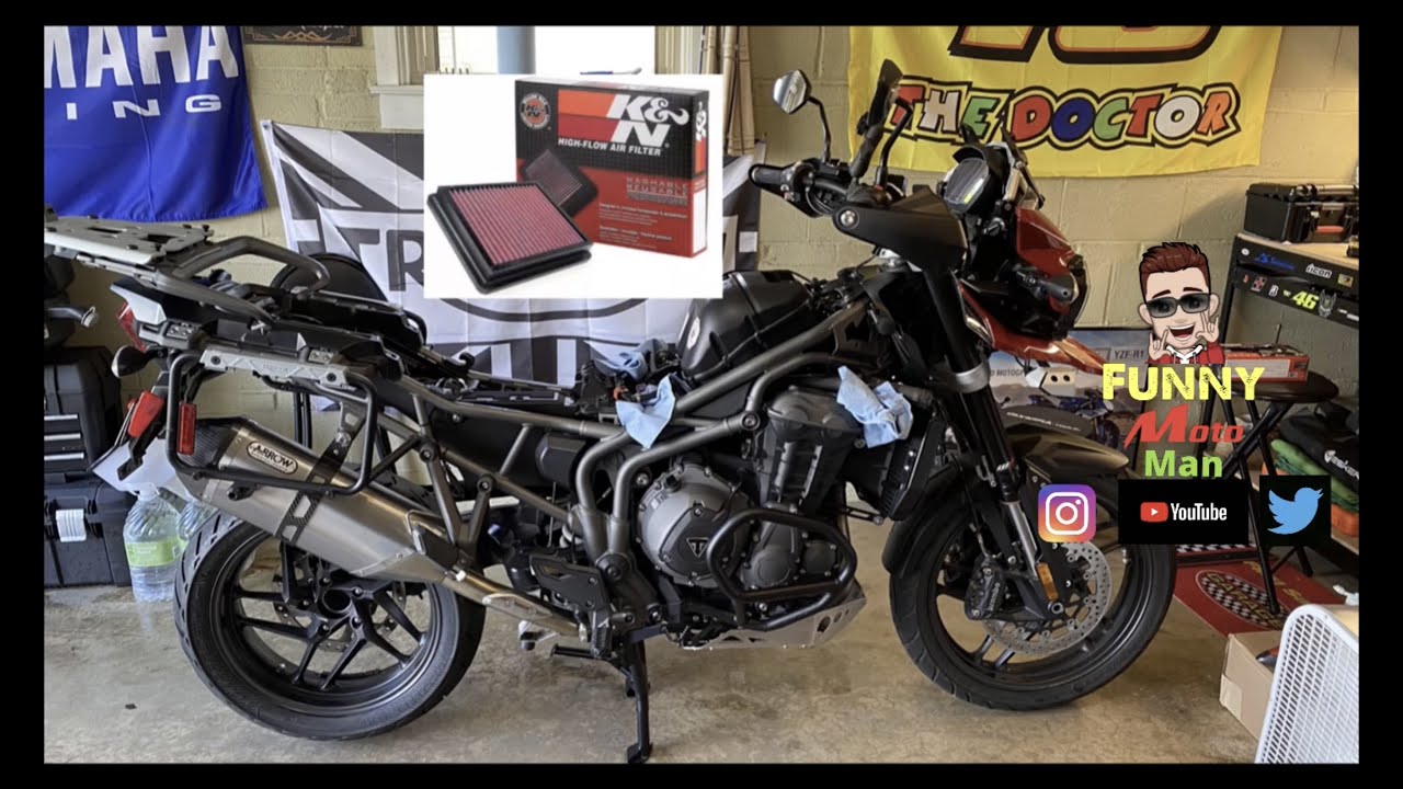 2018 Triumph Tiger 1200 Xrt K&N Air Filter Install