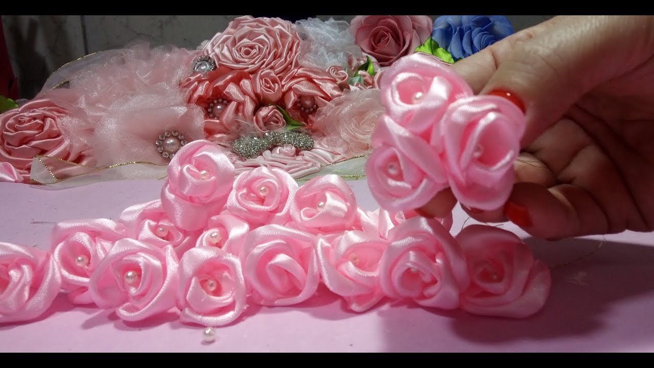 🌹🌺MINI ROSINHAS COM GALHINHOS E PÉROLAS!! FÁCIL E LINDASSS...!!!🌹🌺