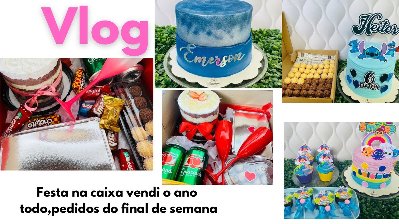 Festa na caixa sai o ano todo#vlog pedidos final de semana