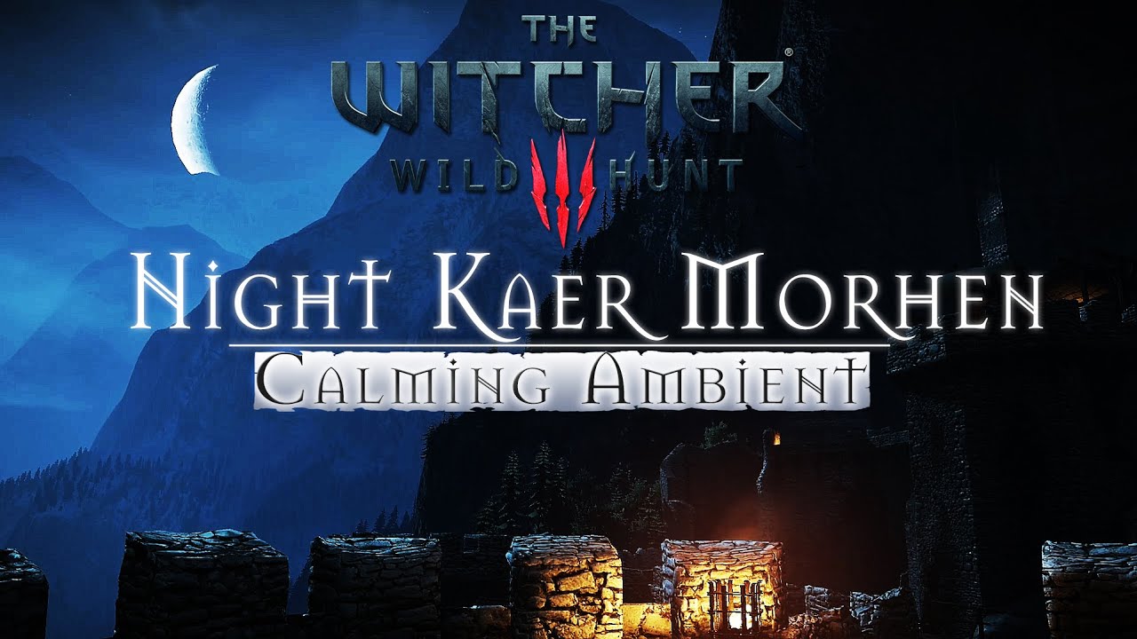 Nighty Kaer Morhen - Moon Night | The Witcher 3 - Relaxing Music & Ambience
