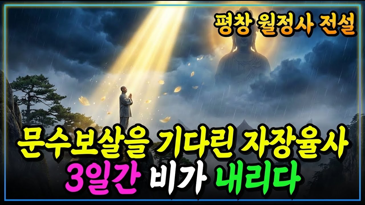 [불교이야기] 자장율사가 문수보살을 만나지 못한 이유, 3일간 비가 내린 그날ㅣ평창 월정사 전설ㅣ자면서 듣는 불교이야기ㅣ불교소설