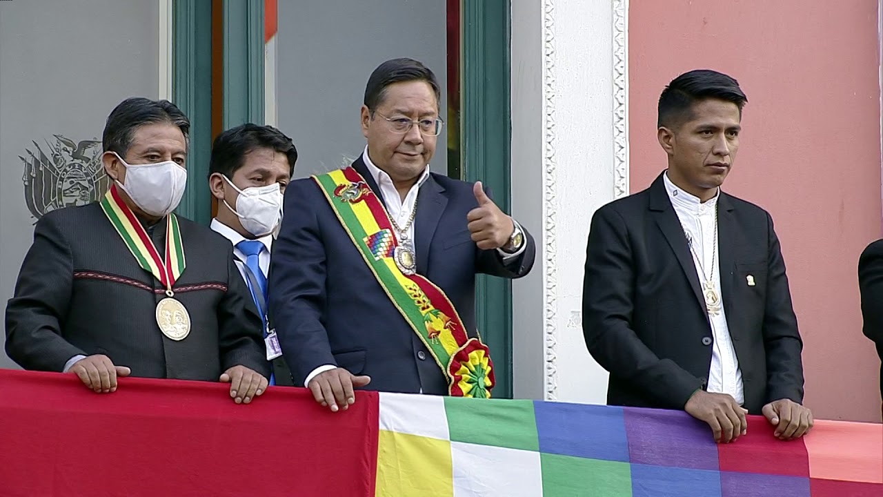 Desfile en honor al Presidente de Bolivia Luis Arce de las Organizaciones Sociales Parte 1