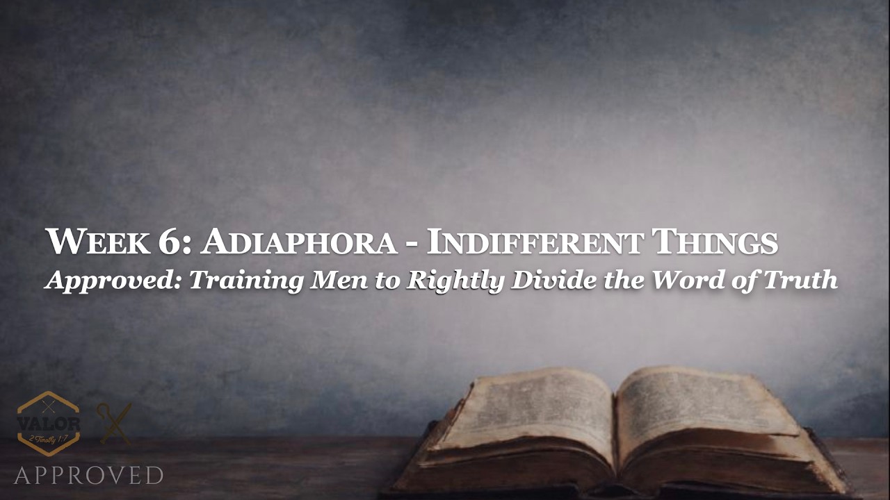 Indifferent Things | Approved, Week 6