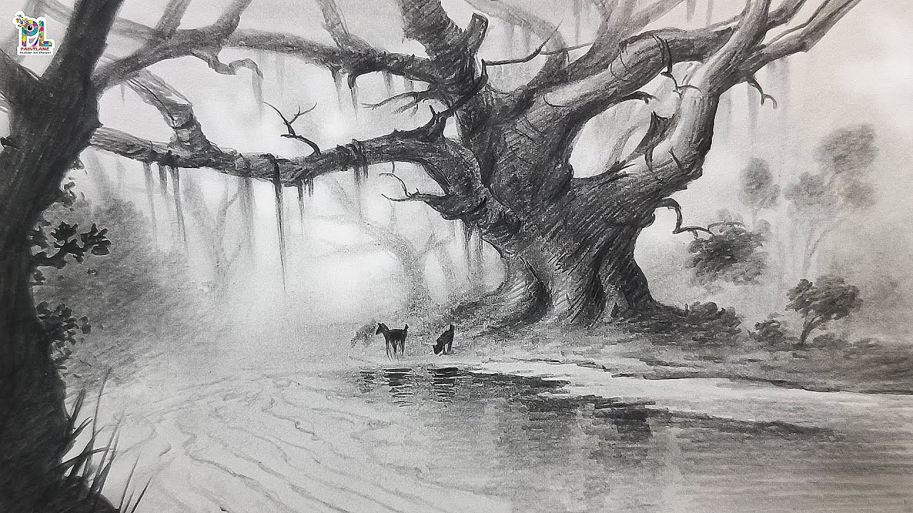 How to draw Easy and Simple Nature Art