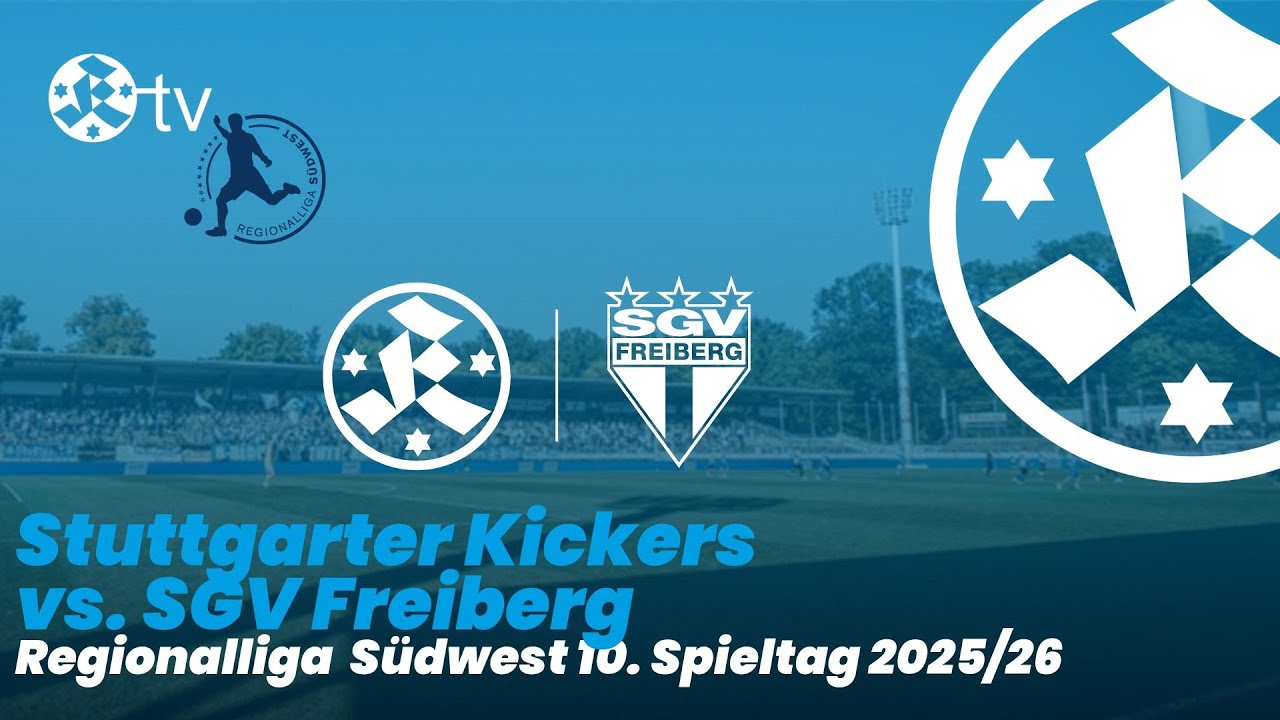 10. Spieltag Regionalliga Südwest 2025/26 Spielbericht Stuttgarter Kickers - SGV Freiberg