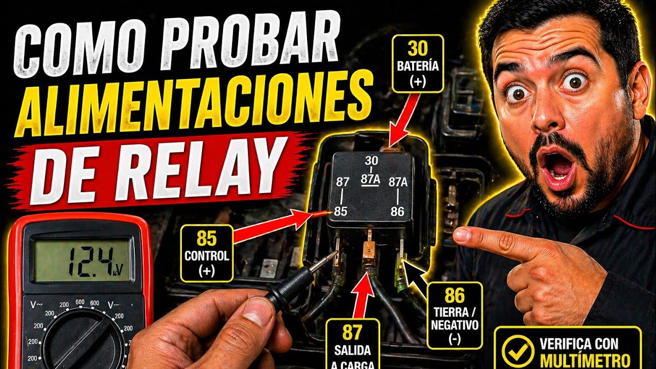 COMO PROBAR ALIMENTACIONES DE RELAY