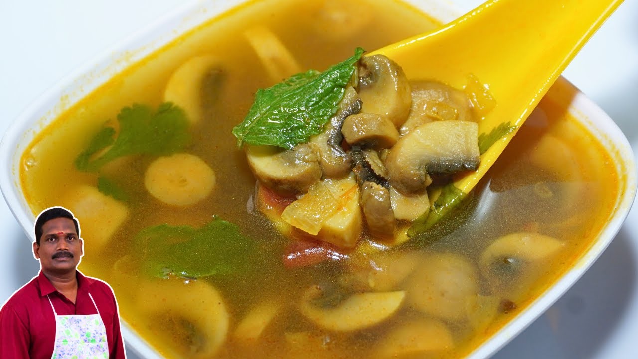 சுவையான மஷ்ரூம் சூப் செய்வது எப்படி ? Mushroom soup | Balaji's kitchen