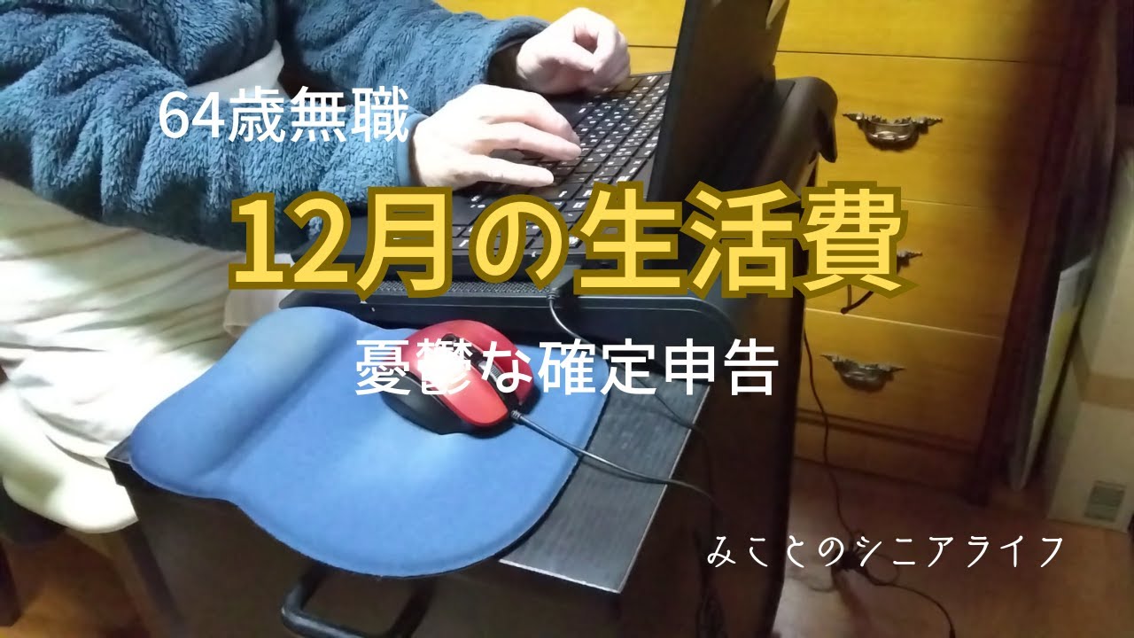 【60代姉弟二人暮らし】64歳無職／2025年12月の生活費／憂鬱な確定申告