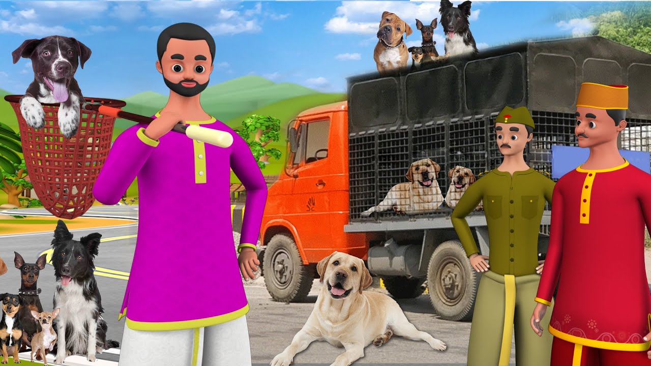 Dog Truck - Hindi Story | कुत्ते का ट्रक हिंदी कहानी | 3D Animation Hindi Comedy Videos | Maa Maa TV