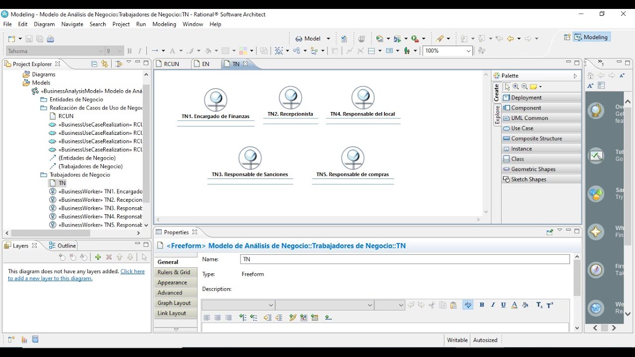 [Rational Software Architect IBM] Modelo de Análisis de Negocio | Caso 