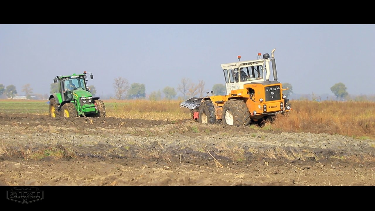 Rába John Deere PowerTech 360 & John Deere 7830 őszi mélyszántás