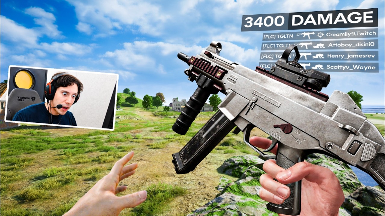UMP is a Cheat Code in PUBG... (3400 DAMAGE)