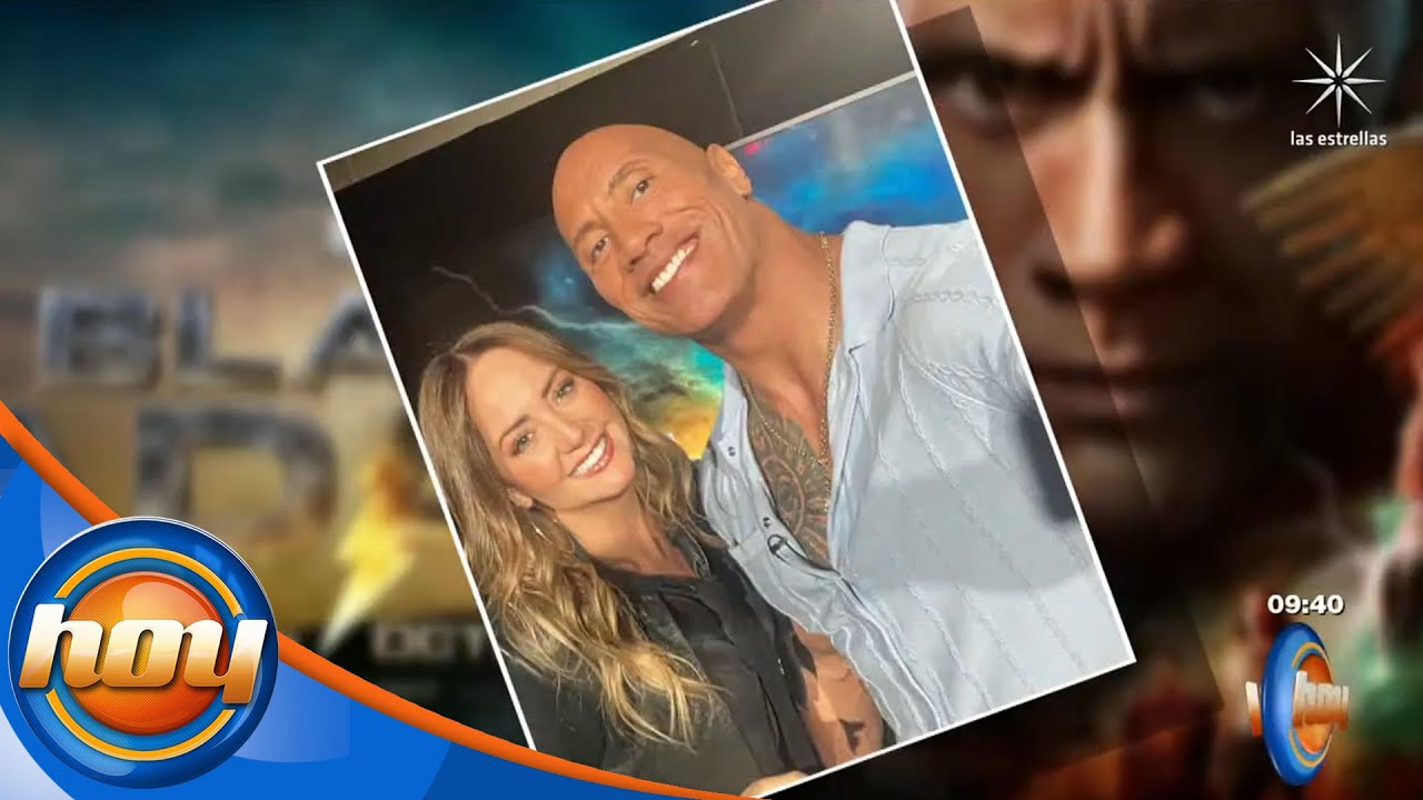 Andrea Legarreta queda deslumbrada con la sencillez de Dwayne Johnson 'la Roca'. Entrevista completa