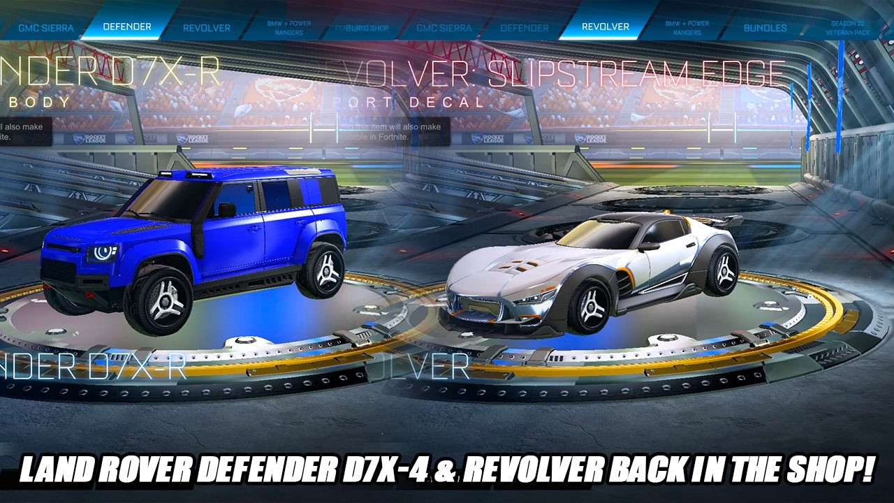Defender D7X-R и Revolver снова в магазине предметов Rocket League!! &mdash; Обновление магазина предме...