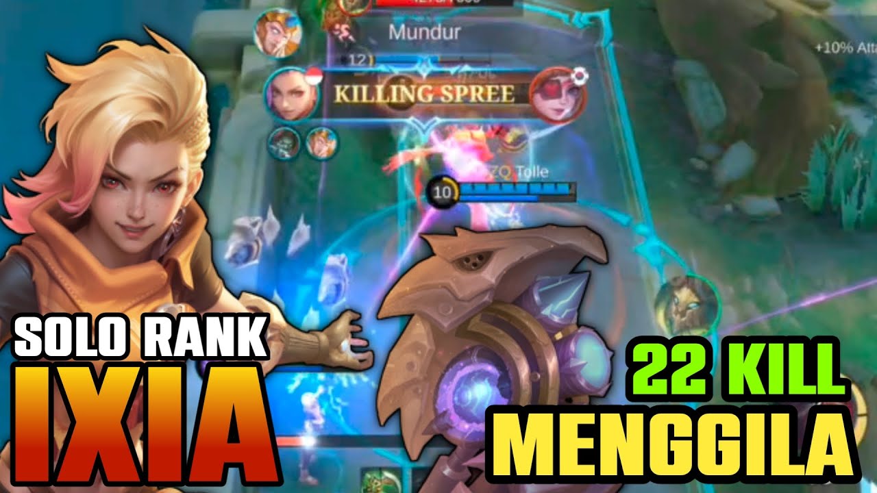 22 KILL! IXIA SOLO RANK MENGGILA | BEST BUILD IXIA 2025
