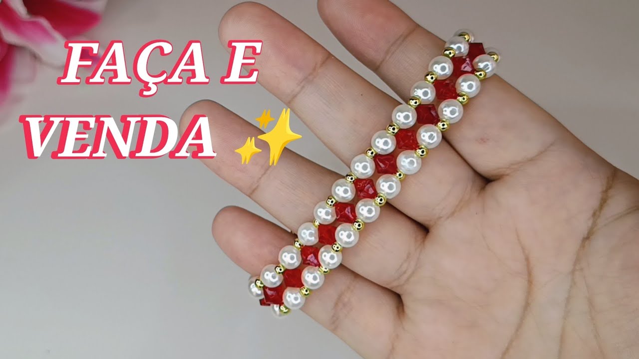 ⭐ A Pulseira Mais Pedida do Ano! Fácil de Fazer e Vende MUITO 💖✨