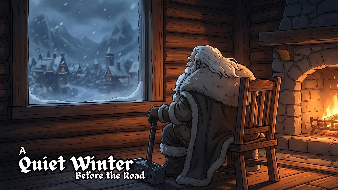 A Quiet Winter Before the Road - Cozy Medieval Fantasy Music for Focus & Relaxation